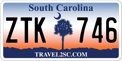 SC license plate ZTK746