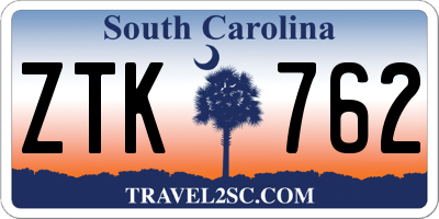 SC license plate ZTK762