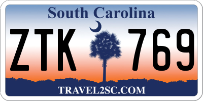 SC license plate ZTK769