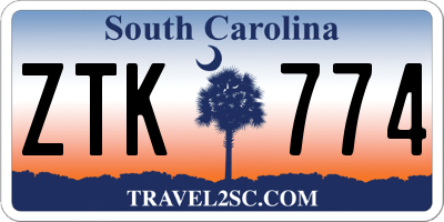 SC license plate ZTK774