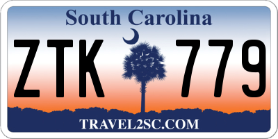 SC license plate ZTK779