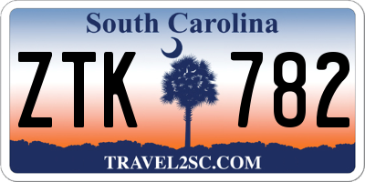 SC license plate ZTK782