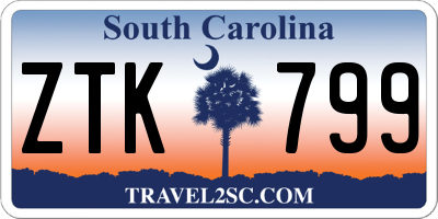 SC license plate ZTK799