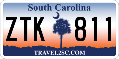 SC license plate ZTK811