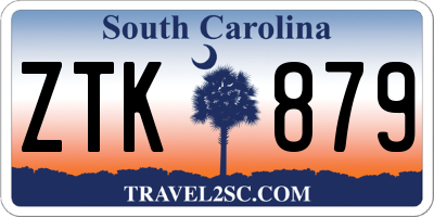 SC license plate ZTK879
