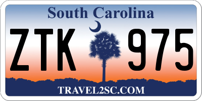 SC license plate ZTK975