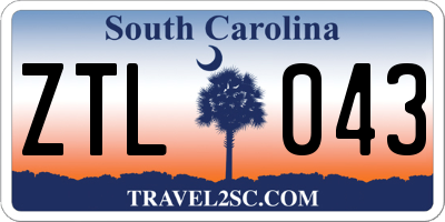 SC license plate ZTL043