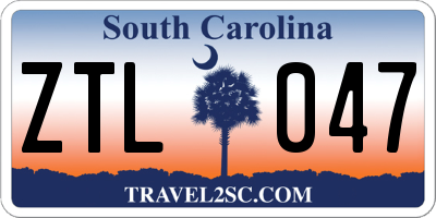 SC license plate ZTL047