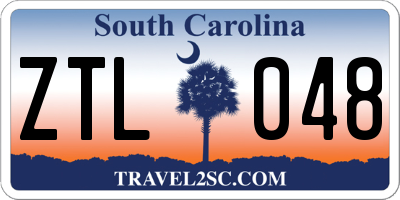 SC license plate ZTL048
