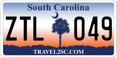 SC license plate ZTL049