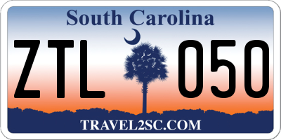 SC license plate ZTL050