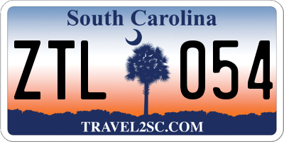 SC license plate ZTL054