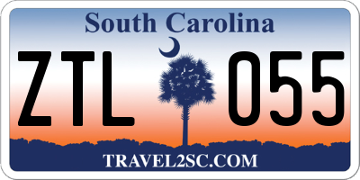 SC license plate ZTL055
