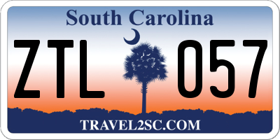 SC license plate ZTL057