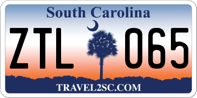 SC license plate ZTL065