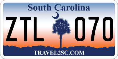 SC license plate ZTL070