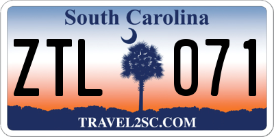 SC license plate ZTL071