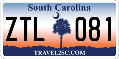 SC license plate ZTL081