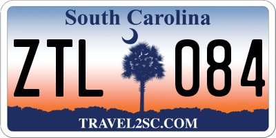 SC license plate ZTL084