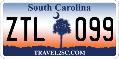 SC license plate ZTL099