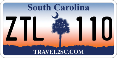 SC license plate ZTL110