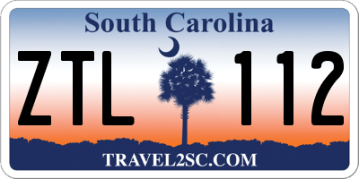 SC license plate ZTL112