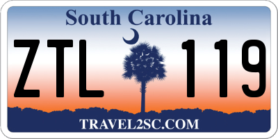 SC license plate ZTL119