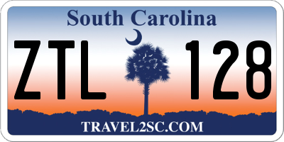 SC license plate ZTL128