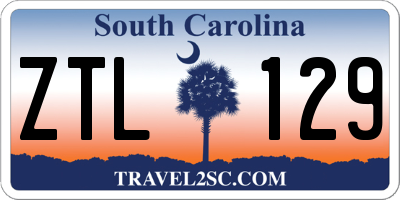 SC license plate ZTL129