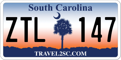 SC license plate ZTL147