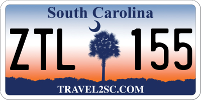 SC license plate ZTL155