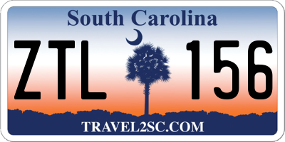 SC license plate ZTL156