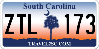 SC license plate ZTL173