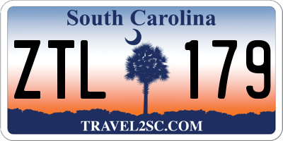 SC license plate ZTL179