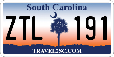 SC license plate ZTL191