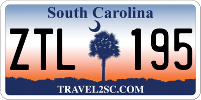 SC license plate ZTL195