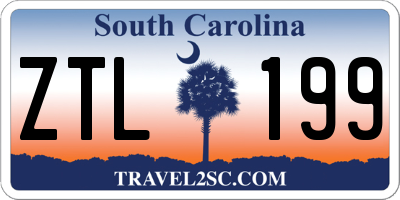 SC license plate ZTL199