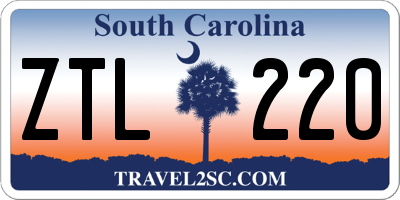 SC license plate ZTL220