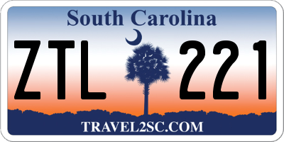 SC license plate ZTL221