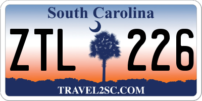 SC license plate ZTL226