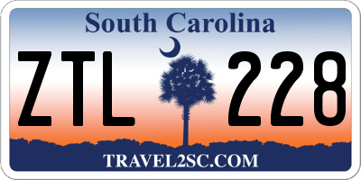 SC license plate ZTL228