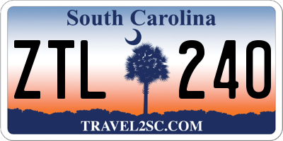 SC license plate ZTL240