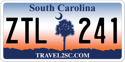 SC license plate ZTL241