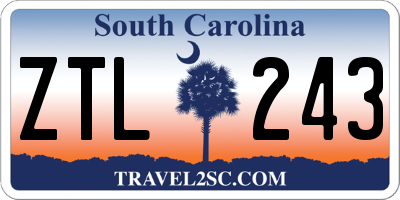 SC license plate ZTL243