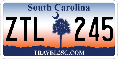 SC license plate ZTL245
