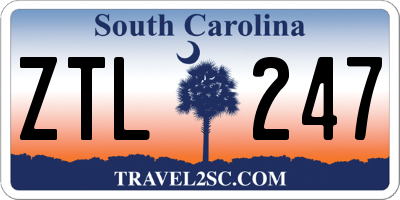 SC license plate ZTL247