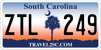 SC license plate ZTL249
