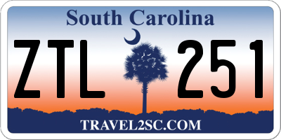 SC license plate ZTL251