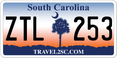 SC license plate ZTL253