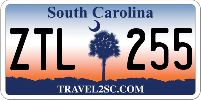 SC license plate ZTL255